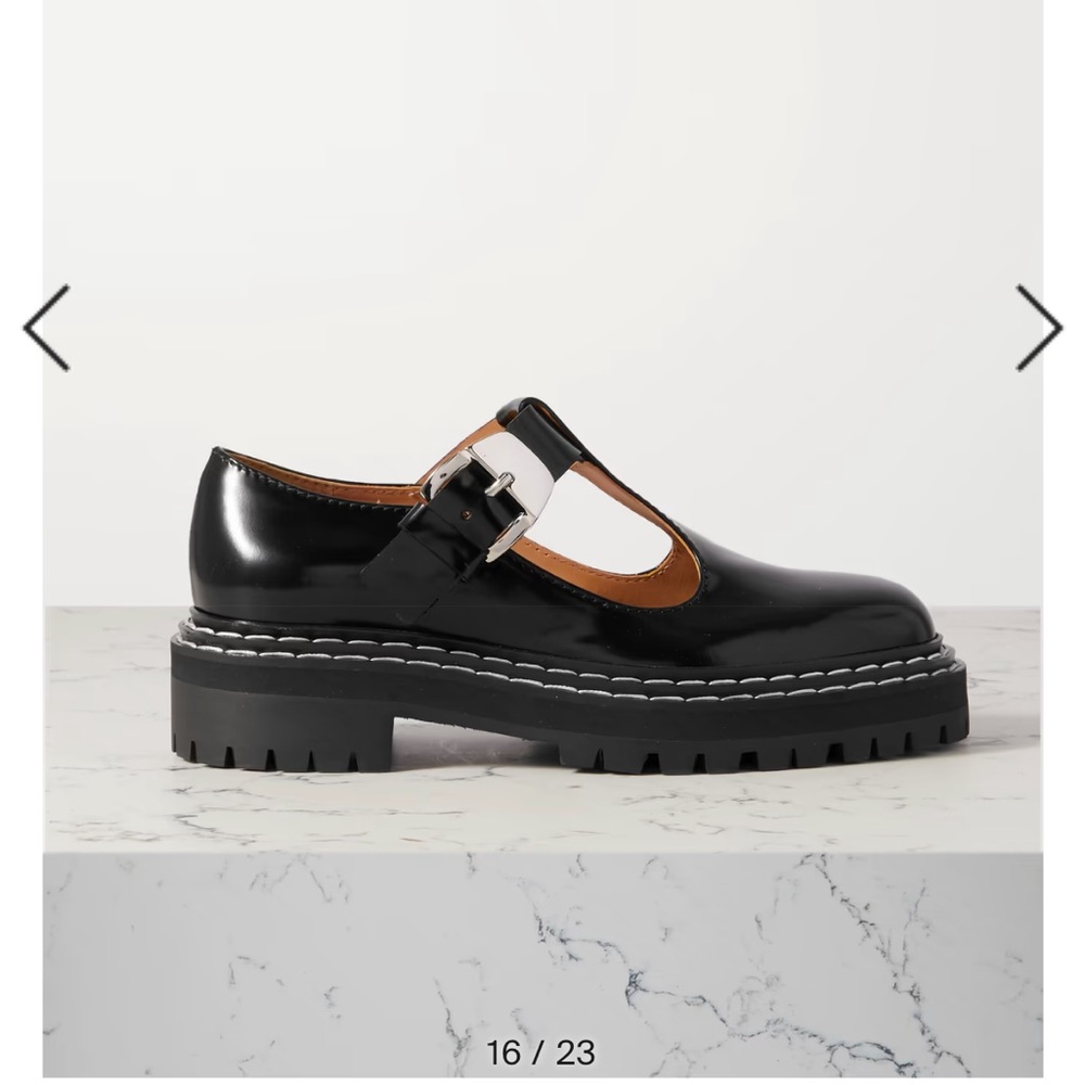 Proenza schouler patent leather Mary janes with lug sole